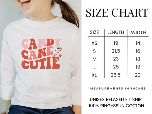 Candy Cane Cutie Long Sleeve Tee {Unisex Youth}