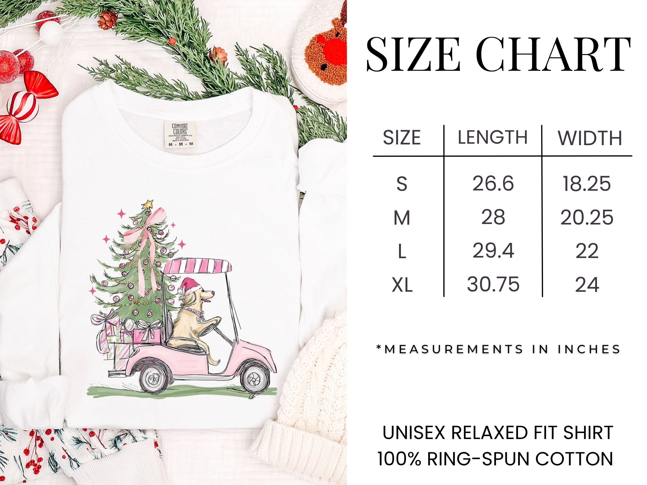 Christmas Dog Preppy Long Sleeve Tee or Sweatshirt {Unisex Adult}