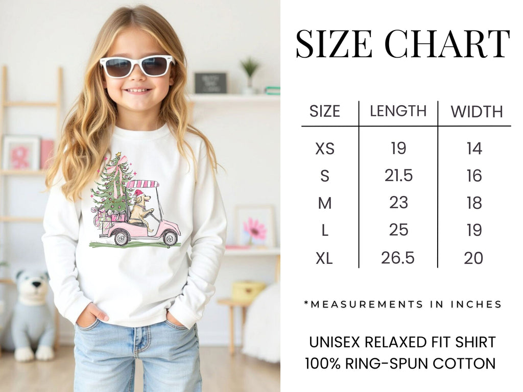 Christmas Dog Preppy Long Sleeve Tee {Unisex Youth}