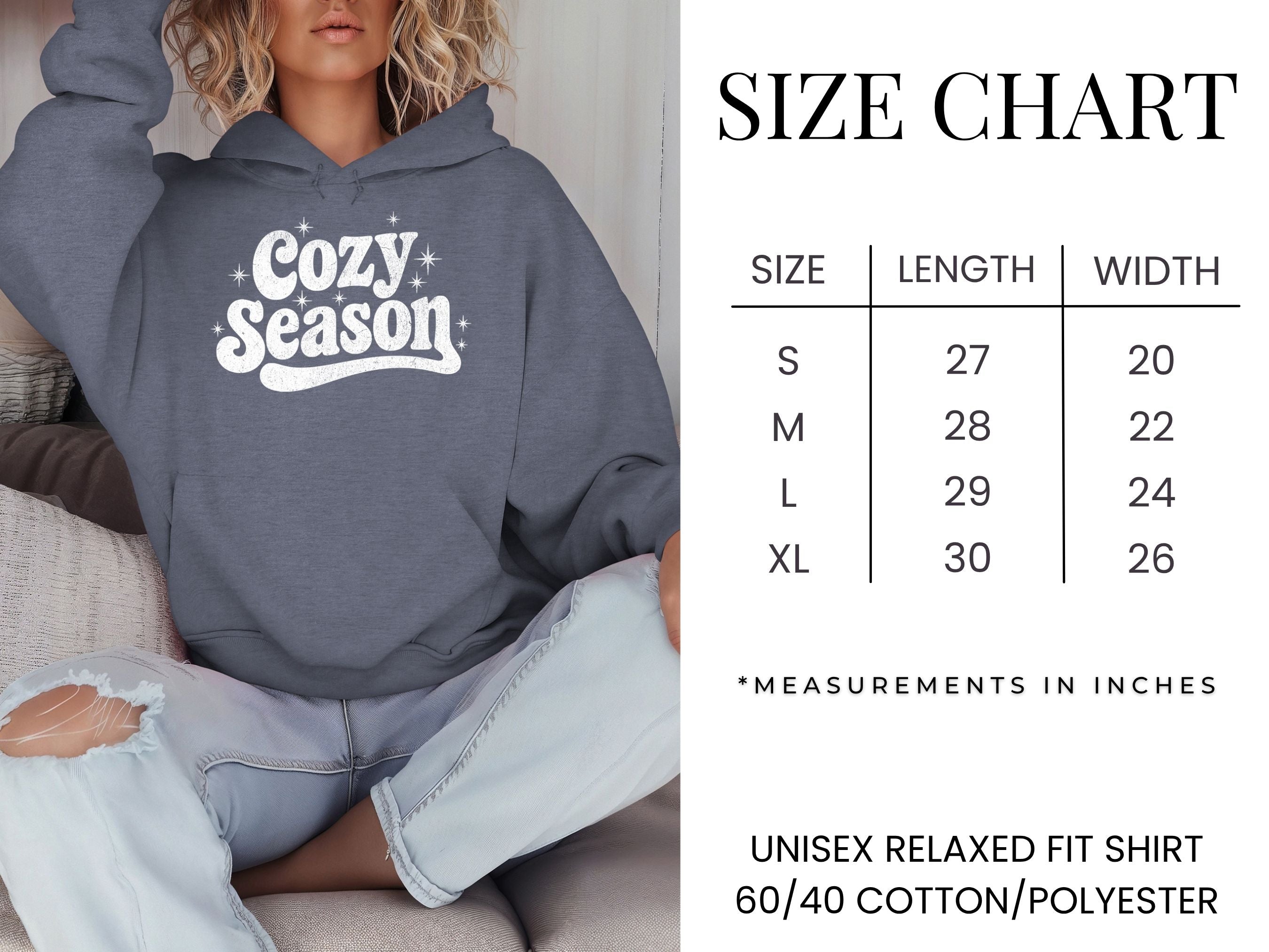 Cozy Season Hooded Sweatshirt {Unisex Adult}