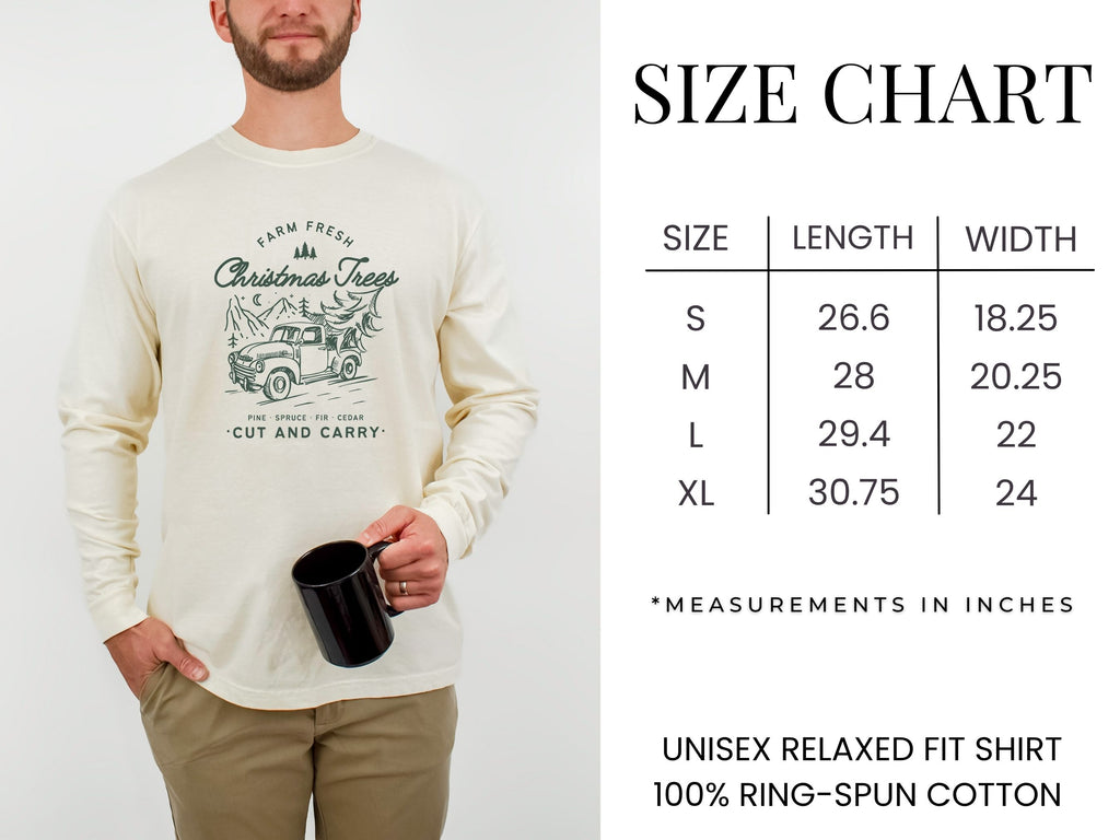 Farm Fresh Christmas Trees Long Sleeve Tee {Unisex Adult}
