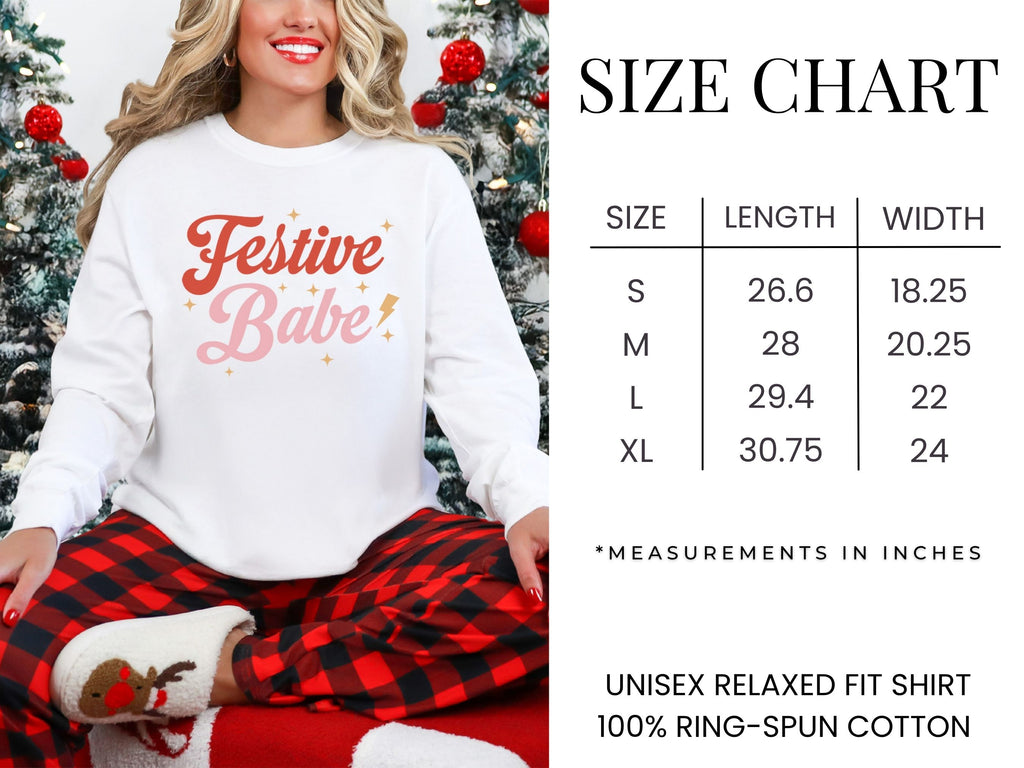Festive Babe Long Sleeve Tee {Unisex Adult}