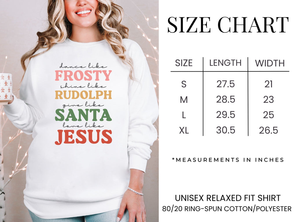 Frosty Rudolph Santa Jesus Sweatshirt {Unisex Adult}