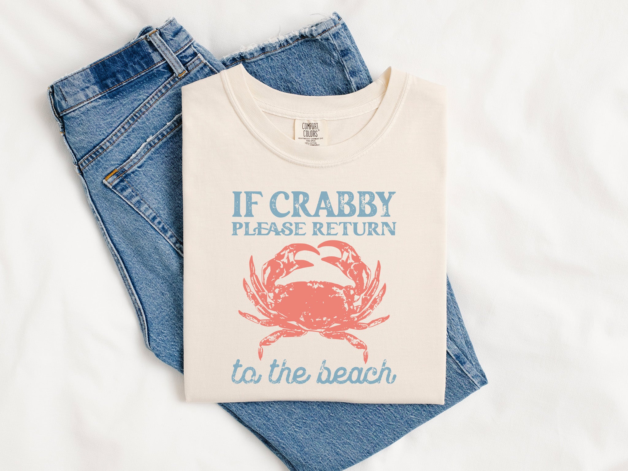 If Crabby Please Return to the Beach Short Sleeve Tee {Unisex Adult}