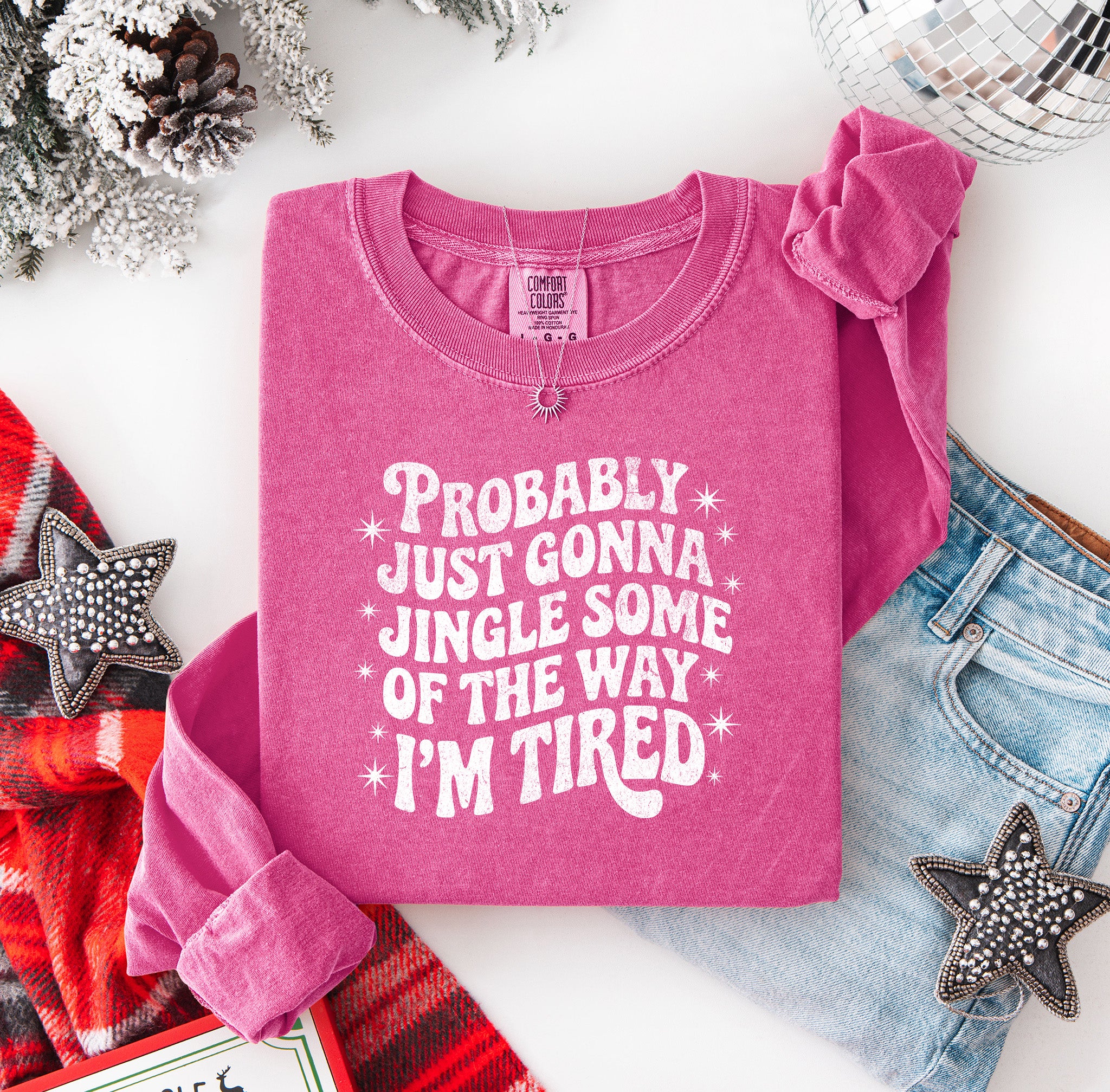 Just Gonna Jingle Some of the Way Long Sleeve Tee {Unisex Adult}