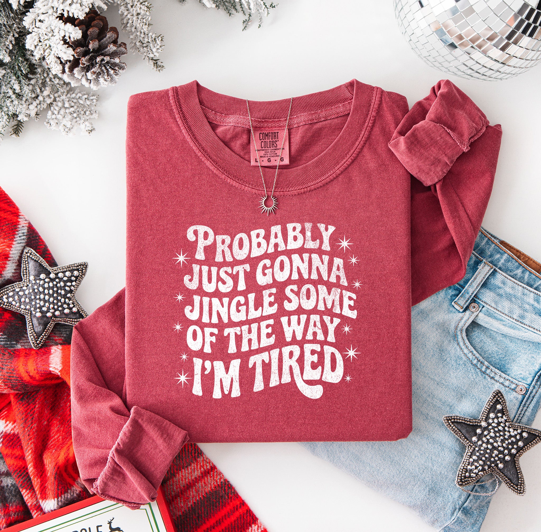 Just Gonna Jingle Some of the Way Long Sleeve Tee {Unisex Adult}