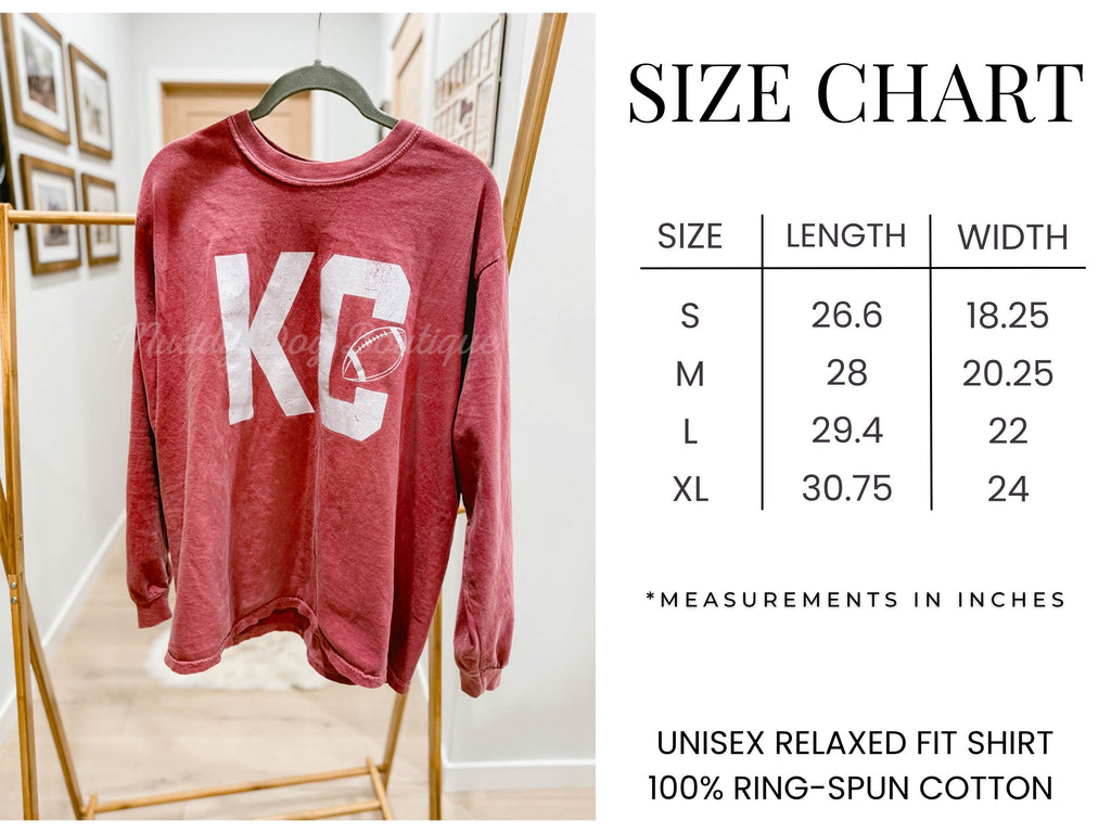 KC Football Long Sleeve Tee {Unisex Adult}