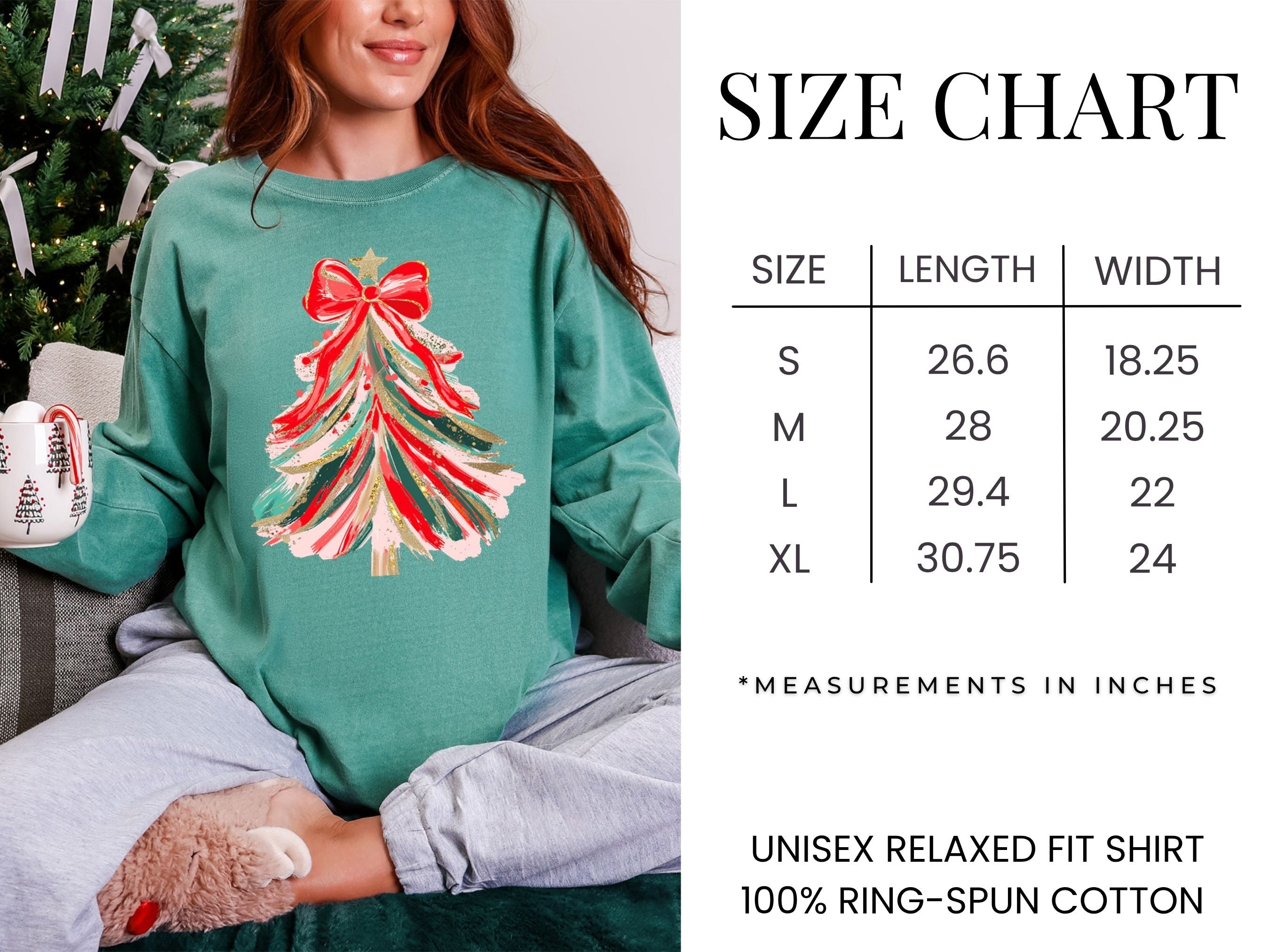 Ribbon Christmas Tree Long Sleeve Tee {Unisex Adult}