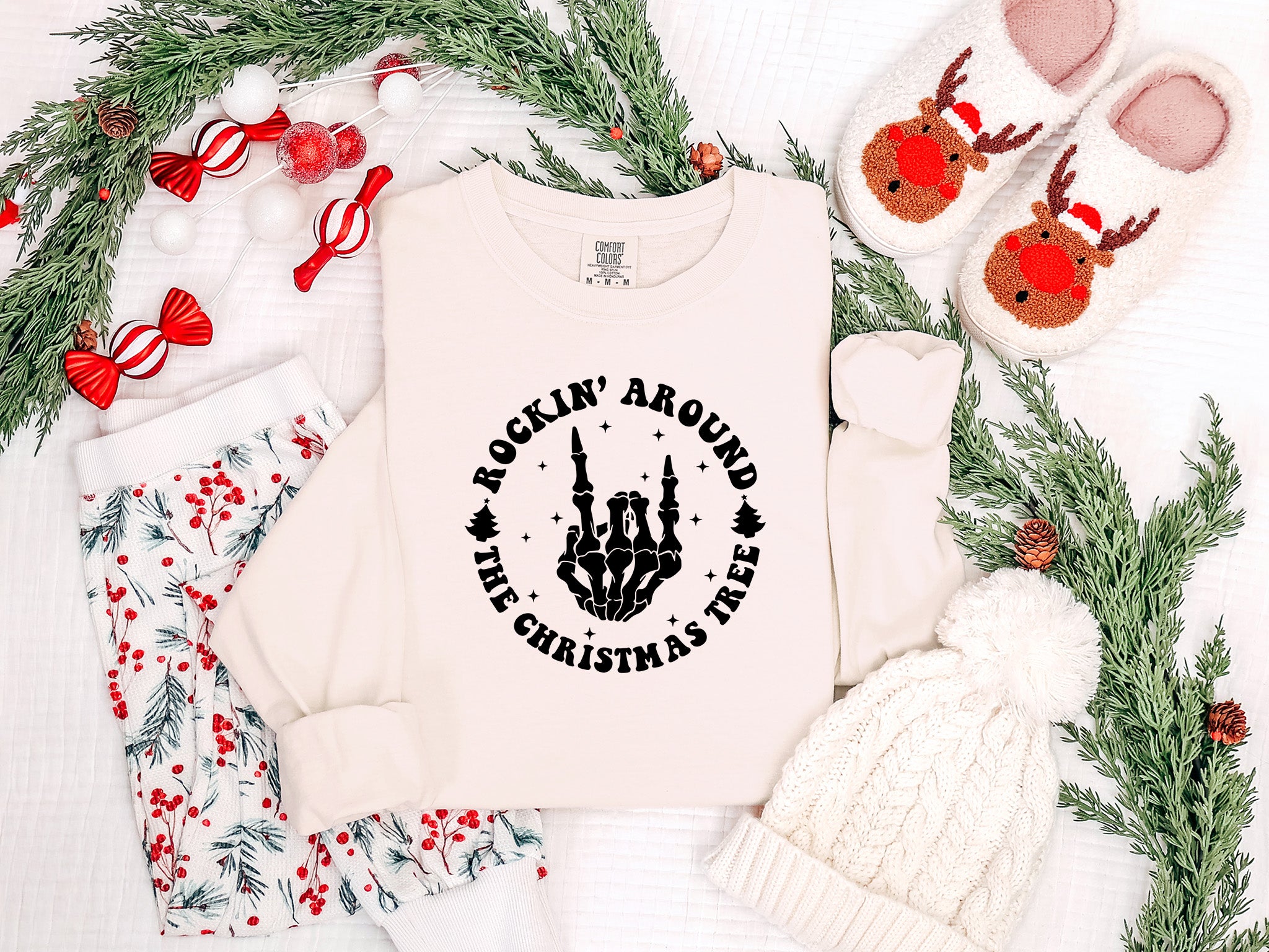 Rocking Around the Christmas Tree Long Sleeve Tee {Unisex Adult}