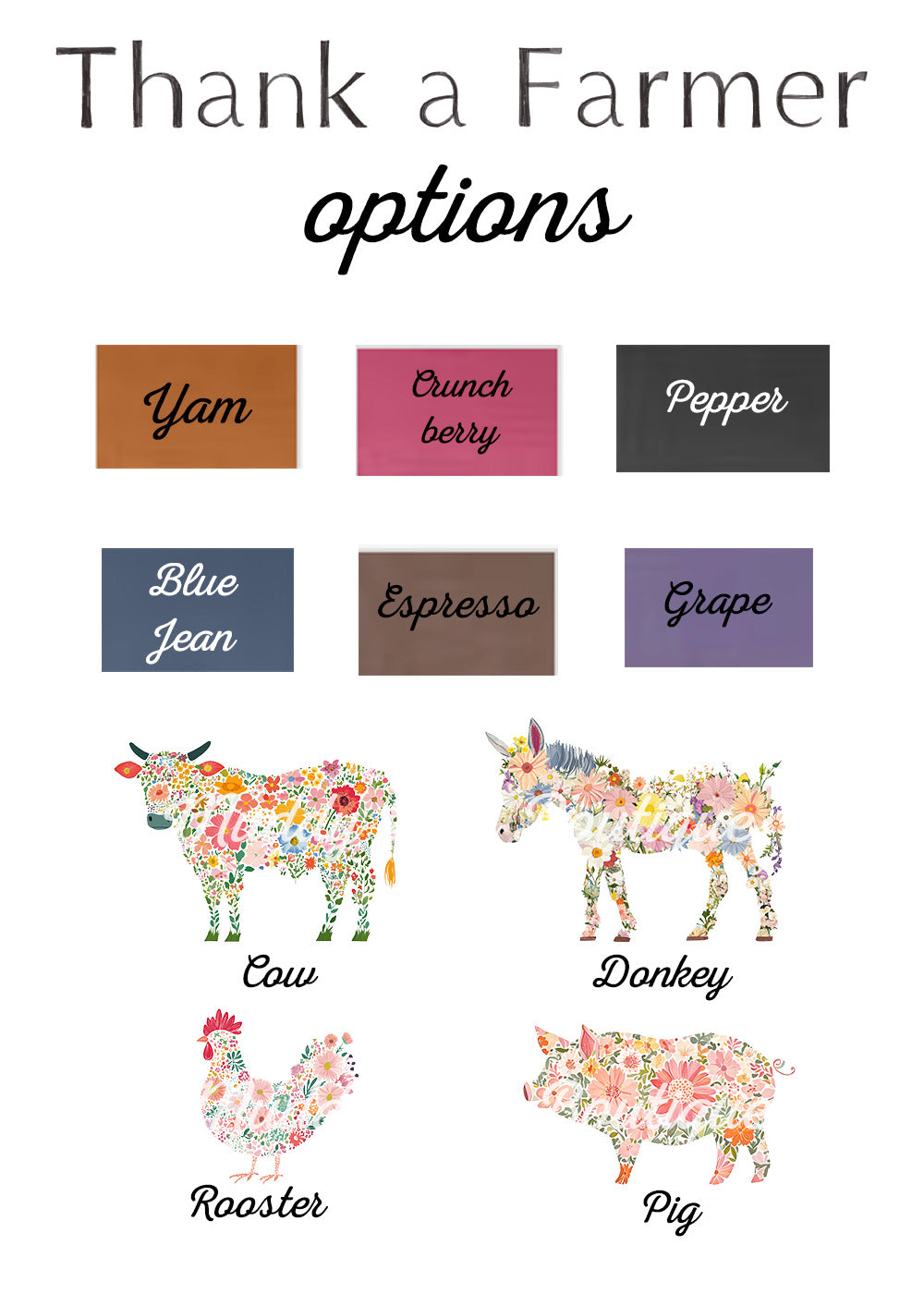 Thank A Farmer Long Sleeve Tee {Unisex Adult}