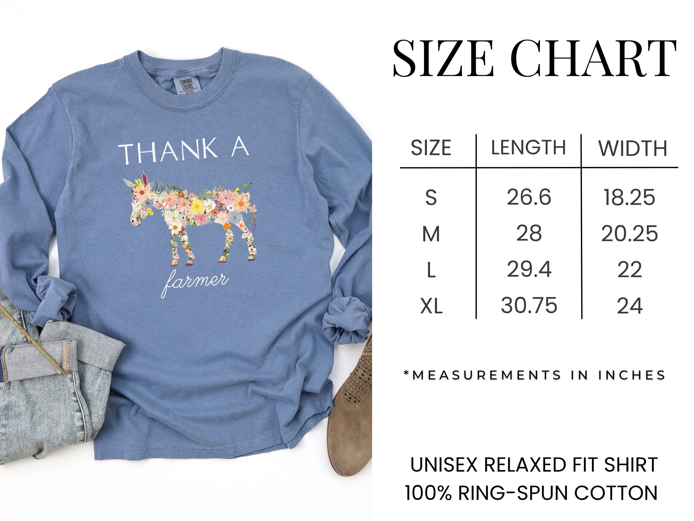 Thank A Farmer Long Sleeve Tee {Unisex Adult}