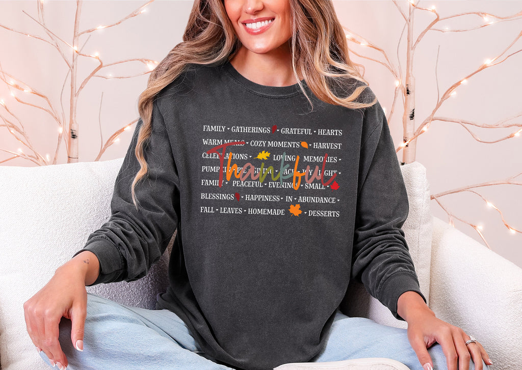 Thankful Short or Long Sleeve Tee {Unisex Adult}